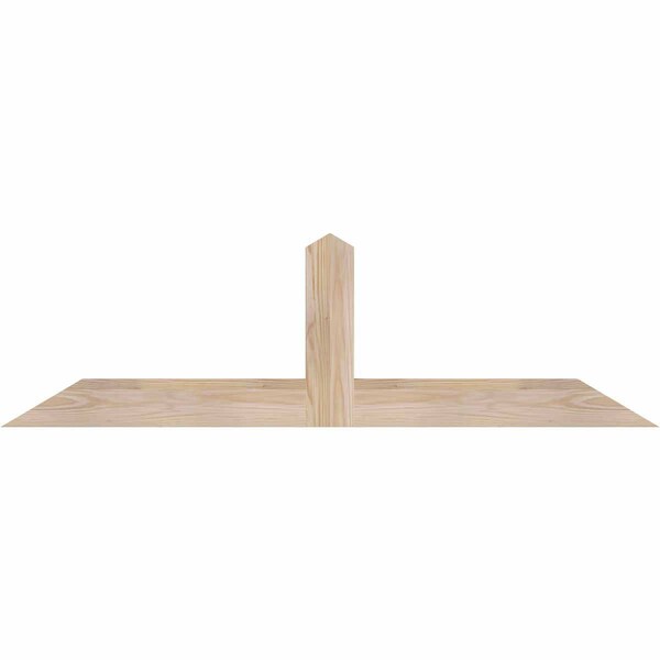 Ekena Millwork Portland Smooth Timber Gable Bracket, Douglas Fir, 48"W x 14"H x 1 1/2"D x 3 1/2"F, 7/12 Pitch GBW048X14X0204POR00SDF - main